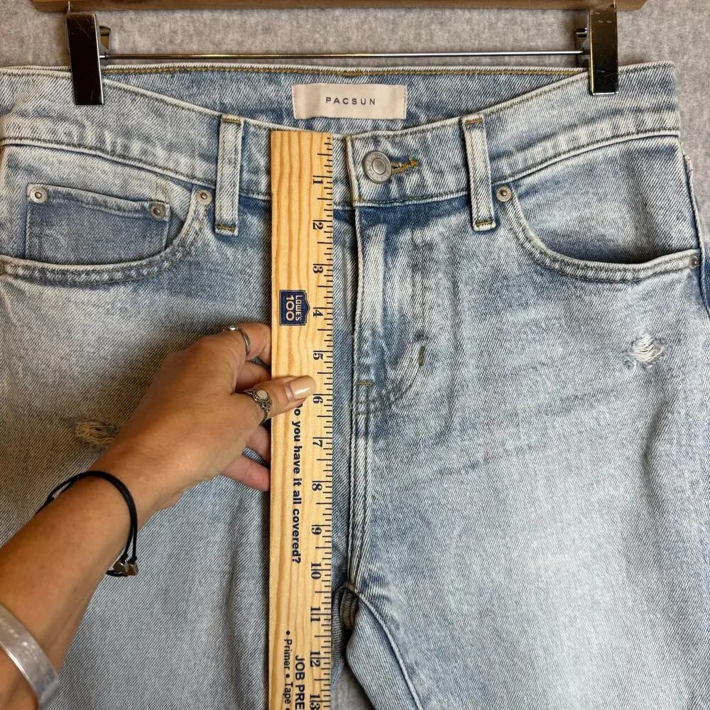 PACSUN Jeans Men’s 28 30 Athletic Slim Distressed Fade Grunge Casual Denim Punk